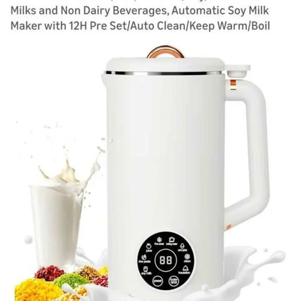 Soybean Milk Breaker Machine 34oz Automatic Multi Function Plant Based Beverage